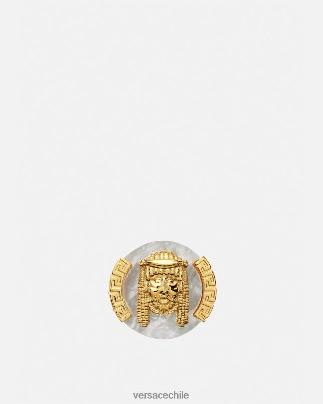 blanco anillo de nácar la maschera Versace hombres accesorios V26001695