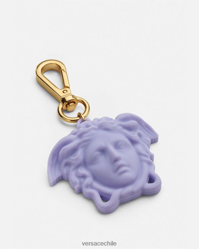lila llavero la medusa Versace hombres accesorios V26001657