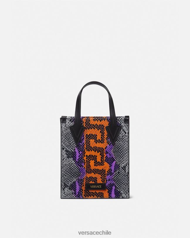 multicolor bandolera con estampado Greca de pitón Versace hombres bolsas V26001474
