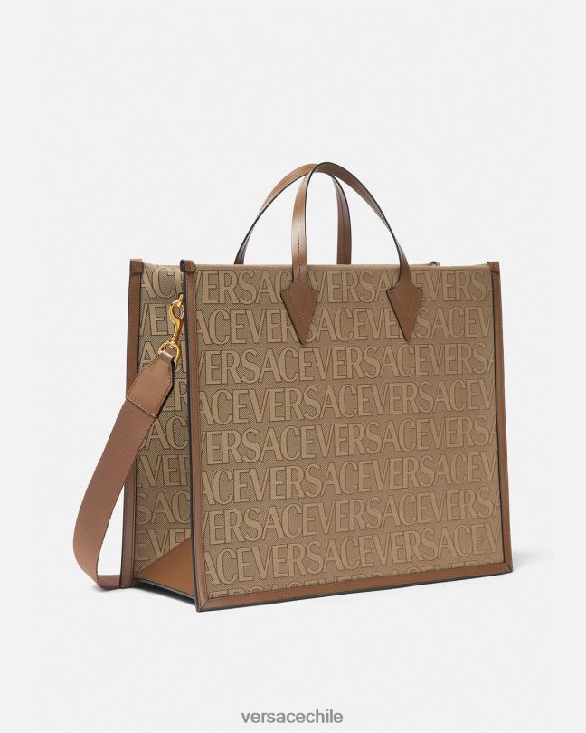marrón bolso de mano por toda la prenda Versace hombres bolsas V26001506