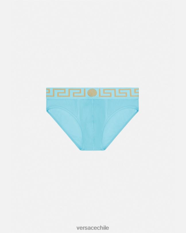 azul calzoncillos con borde de greca Versace hombres ropa interior y ropa de playa V26001791