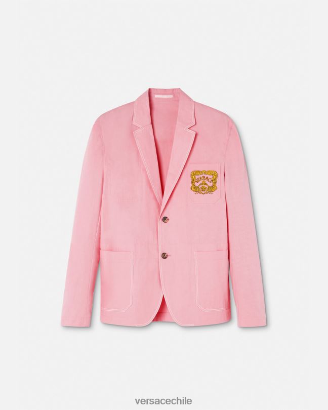 rosa blazer barroco con conchas marinas Versace hombres ropa V26001268