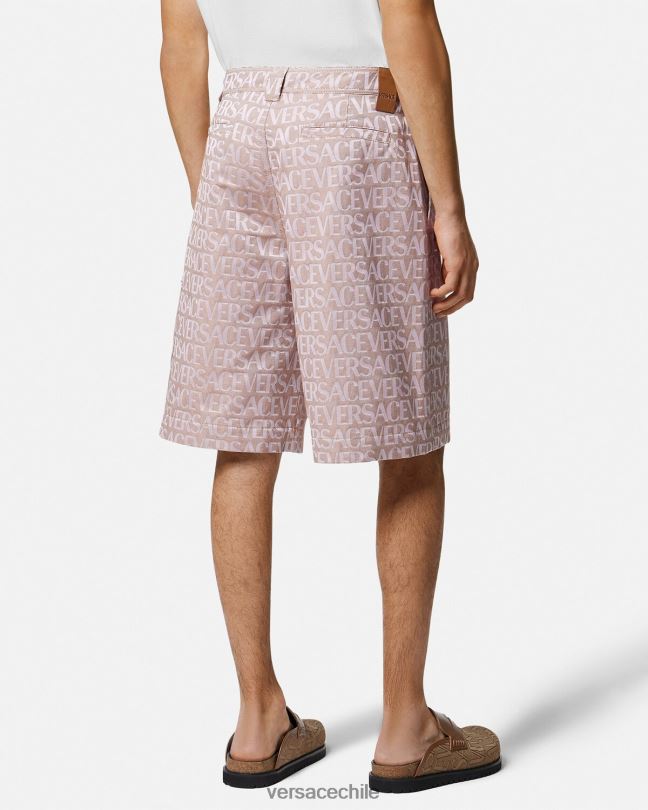 rosa y estampado pantalones cortos Versace hombres ropa V26001434