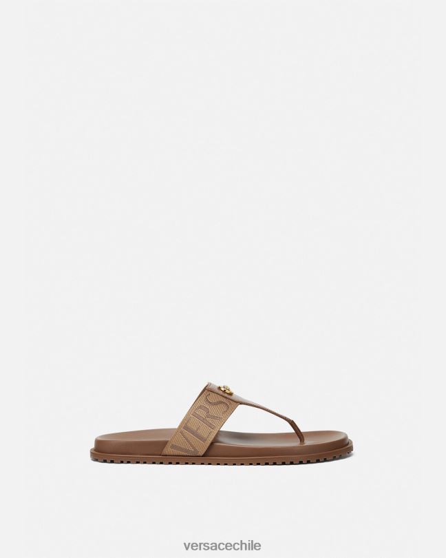 marrón sandalias por toda la prenda Versace hombres zapato V26001583