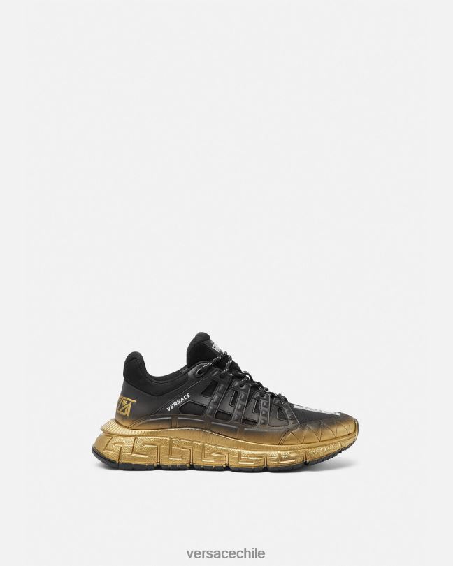 negro zapatillas trigrecas Versace hombres zapato V26001527