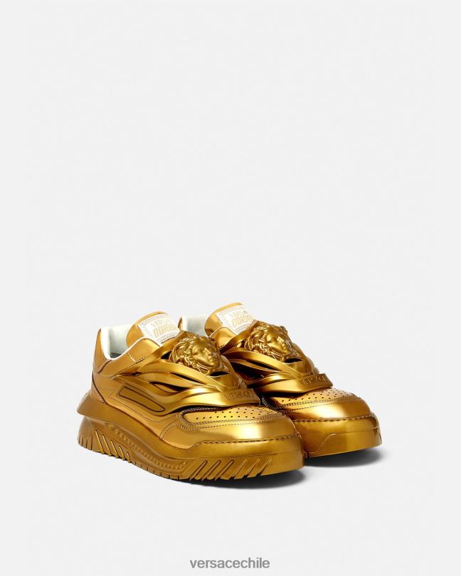 oro zapatillas odissea Versace hombres zapato V26001521