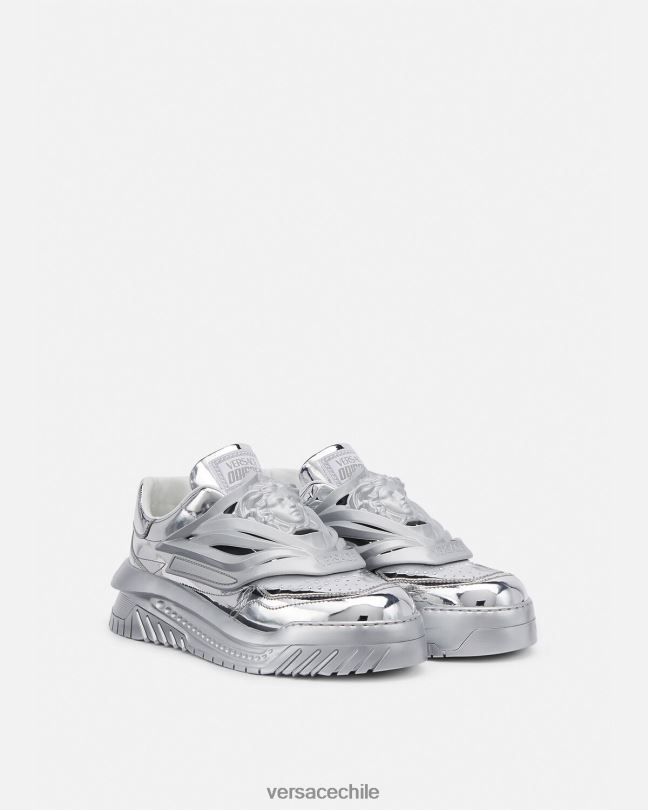 plata zapatillas odissea Versace hombres zapato V26001524