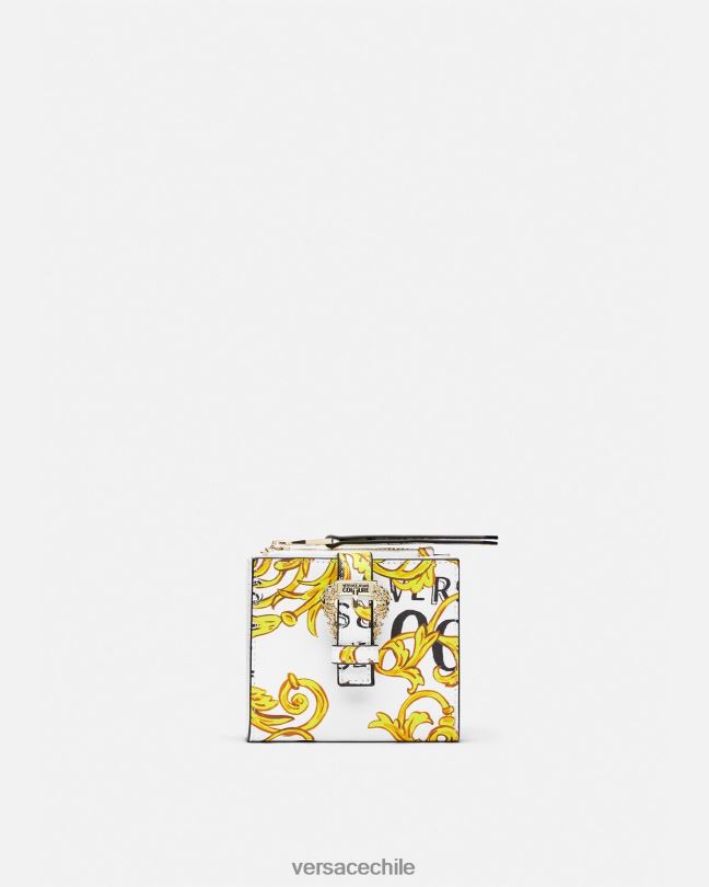 oro y blanco cartera con logo couture1 Versace mujer accesorios V26002344