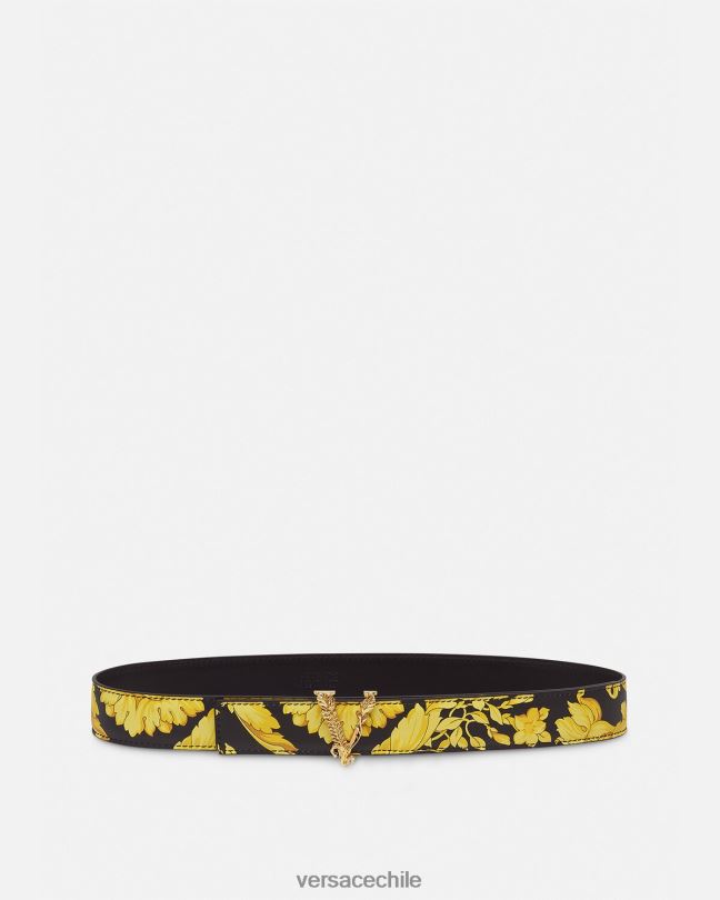 imprimir cinturón virtus barroco de piel Versace mujer accesorios V2600554