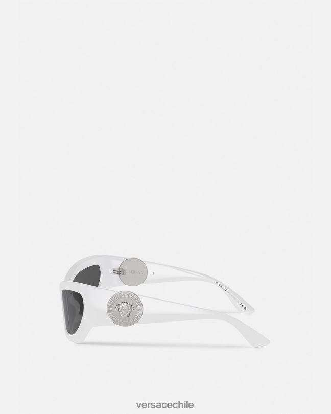 blanco gafas de sol cat-eye con Medusa Versace mujer accesorios V2600586