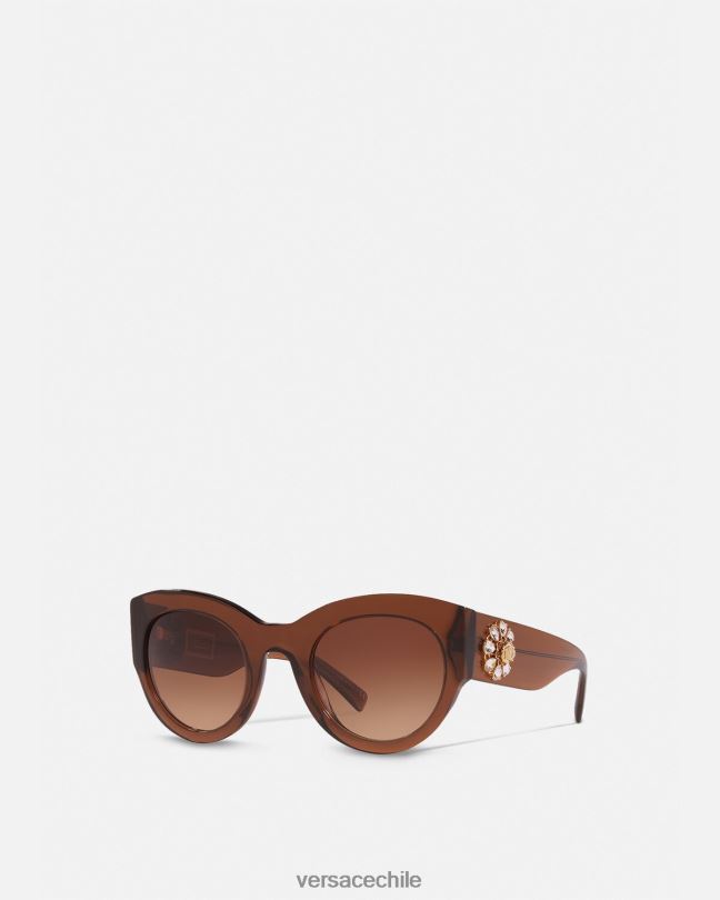 marrón gafas de sol joya tributo Versace mujer accesorios V2600683