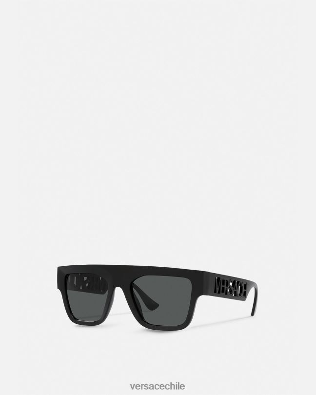 negro gafas de sol con logo vintage de los 90 Versace mujer accesorios V2600618