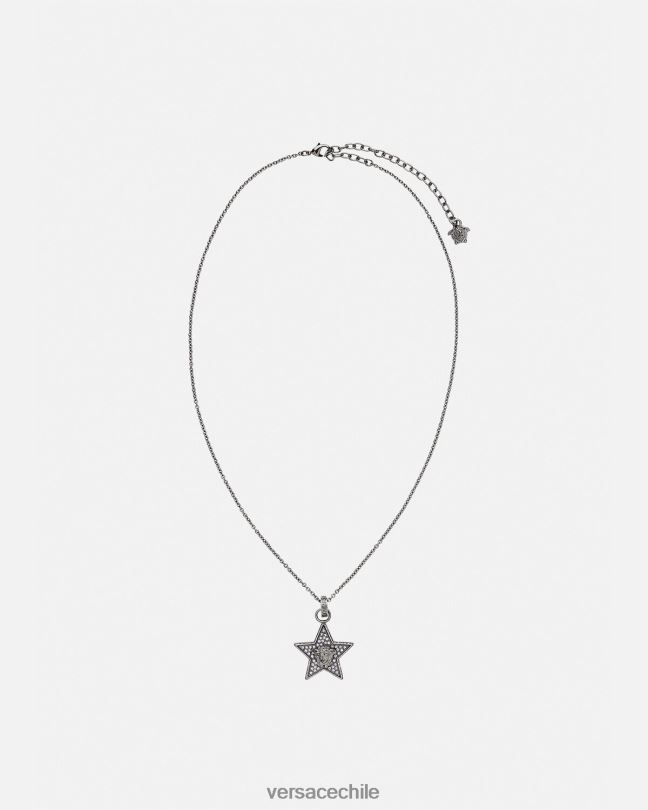 gris collar de galaxia de cristal Versace mujer accesorios V2600823