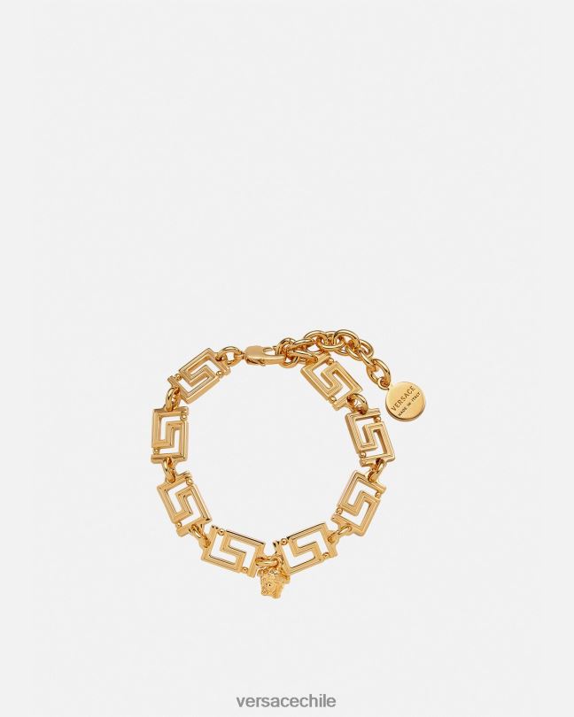 oro cálido pulsera greca Versace mujer accesorios V2600759