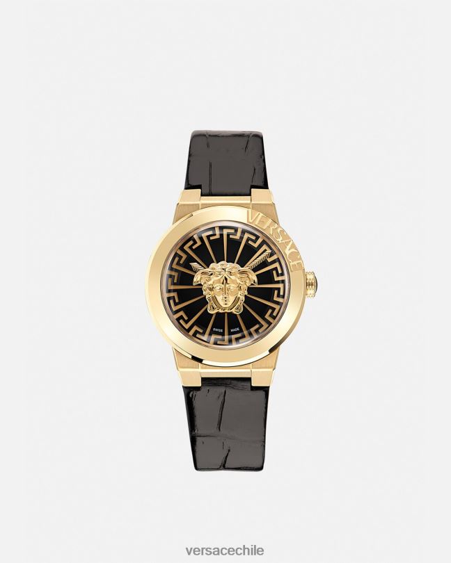 oro negro reloj infinito medusa Versace mujer accesorios V2600995