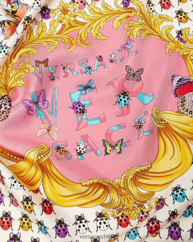 imprimir fular de seda grande mariposas Versace mujer accesorios V2600889