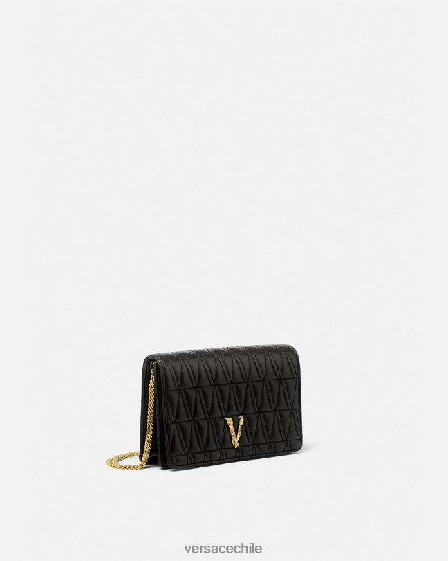 negro embrague virtuoso Versace mujer bolsas V2600369