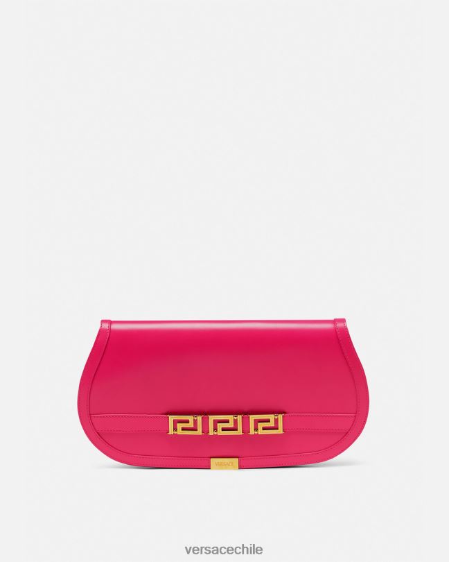 rosa bolso de mano con greca diosa Versace mujer bolsas V2600262