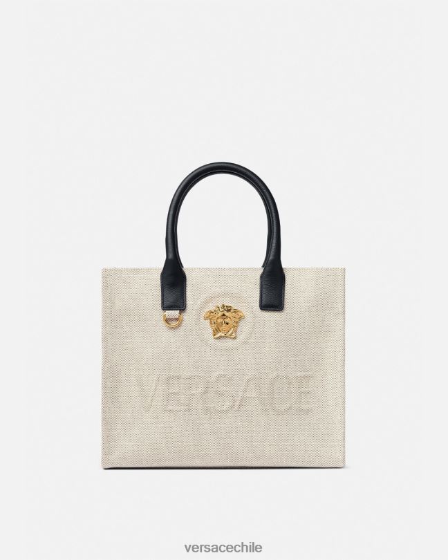 beige bolso shopper pequeño con medusa Versace mujer bolsas V2600330