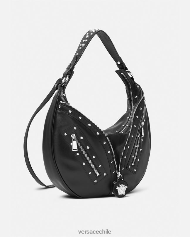 negro bolso hobo repetido Versace mujer bolsas V2600289