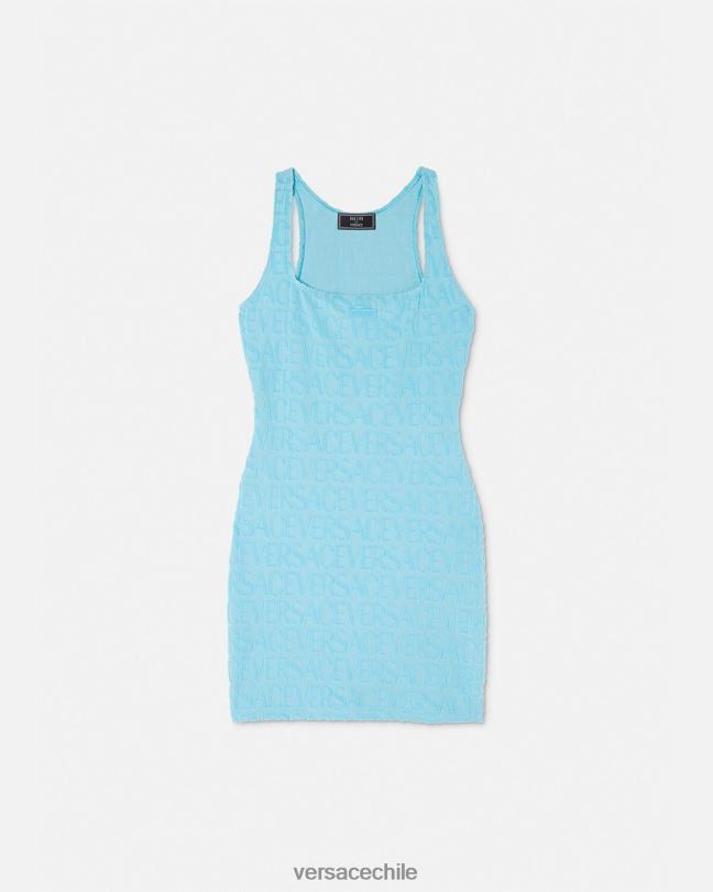 azul claro vestido tipo toalla por toda la prenda Versace mujer ropa interior y ropa de playa V26001190