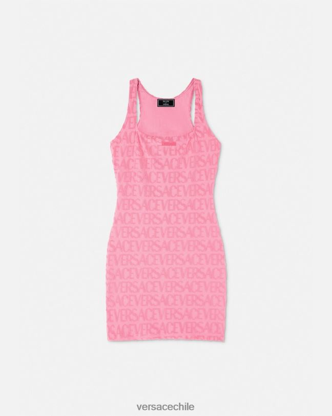 rosa vestido tipo toalla por toda la prenda Versace mujer ropa interior y ropa de playa V26001189