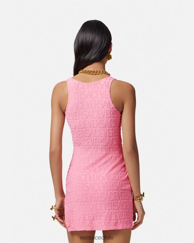 rosa vestido tipo toalla por toda la prenda Versace mujer ropa interior y ropa de playa V26001189
