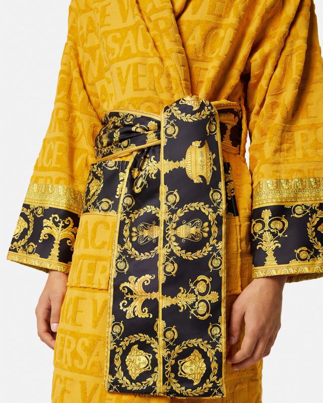 amarillo yo bata de baño barroca Versace mujer ropa interior y ropa de playa V26001096