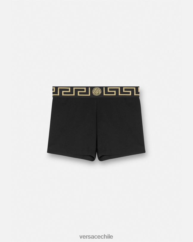 negro calzoncillos con borde de greca Versace mujer ropa interior y ropa de playa V26001048