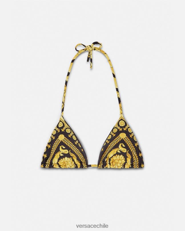 imprimir top de bikini con estampado barroco Versace mujer ropa interior y ropa de playa V26001138