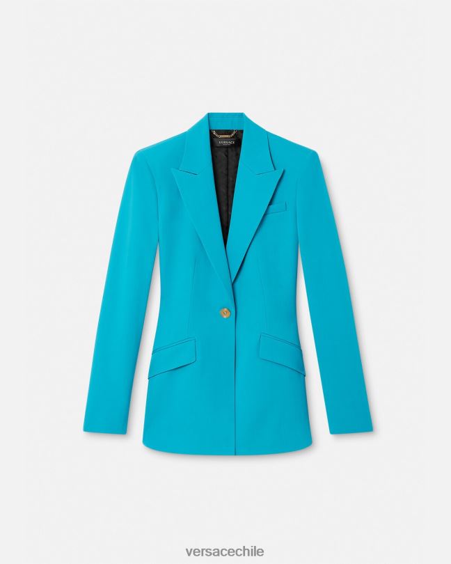 azul claro blazer con medusa y botonadura sencilla Versace mujer ropa V2600117
