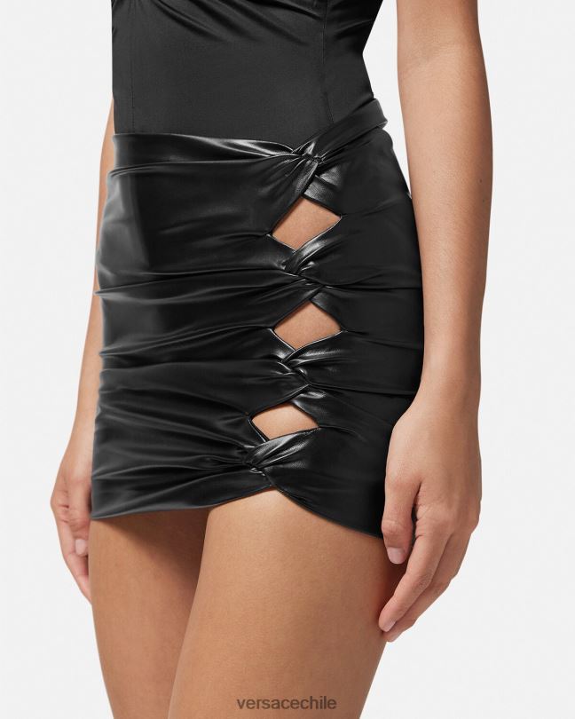 negro minifalda anudada Versace mujer ropa V2600162