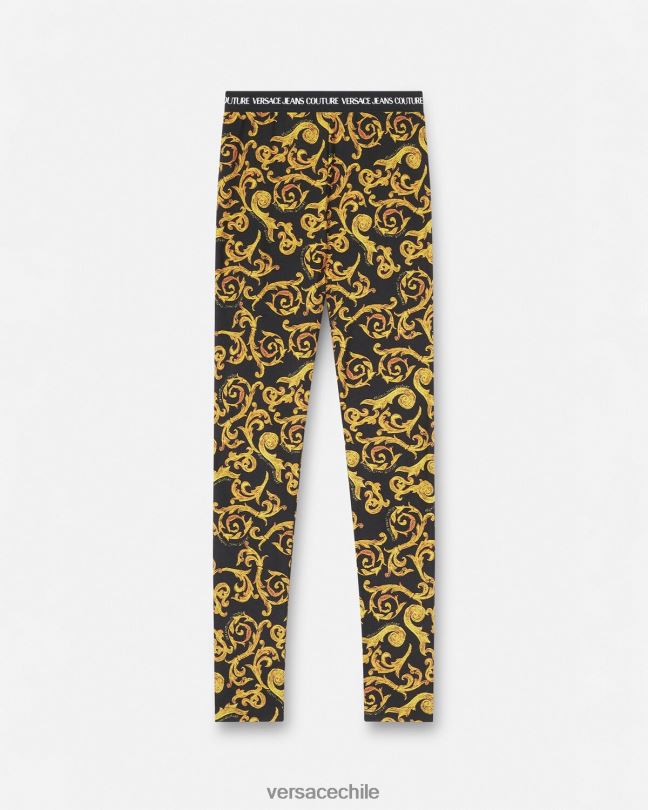 oro negro bocetos de leggings de alta costura Versace mujer ropa V26002178