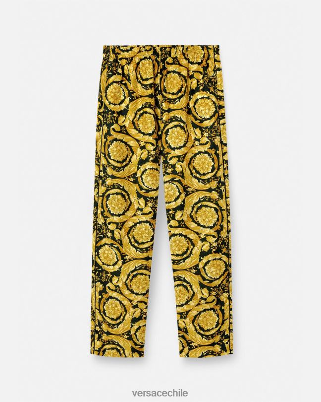 imprimir pantalones de pijama de seda con estampado barroco Versace mujer ropa interior y ropa de playa V26001026