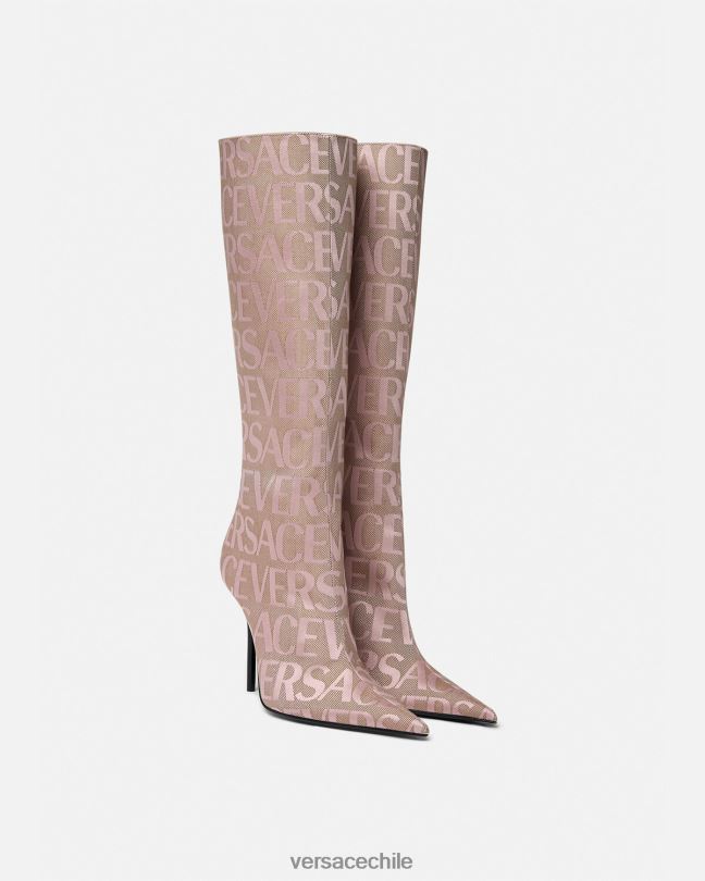 rosa botas hasta la rodilla por toda la prenda Versace mujer zapato V2600476