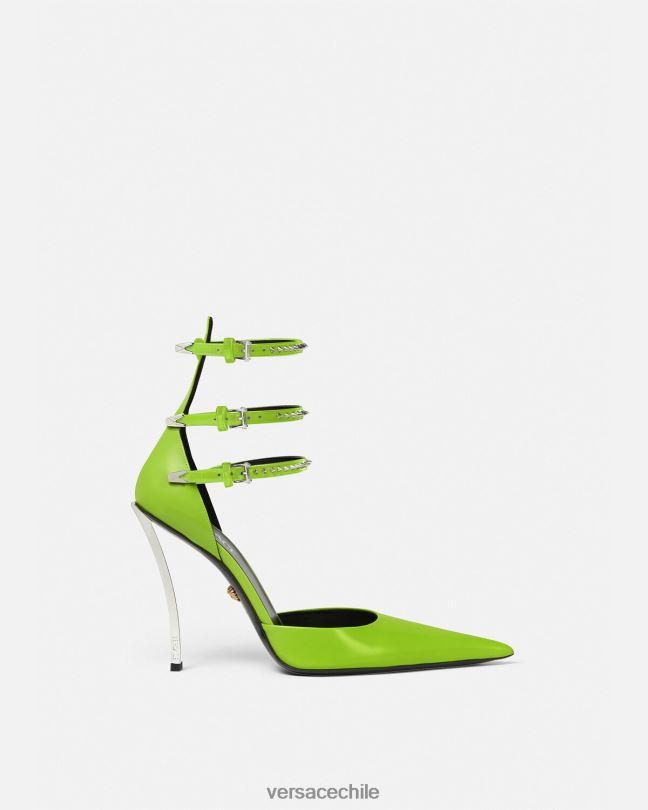 verde zapatos de tacón con punta de aguja Versace mujer zapato V2600401