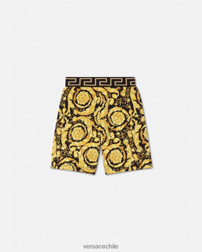 imprimir pantalones cortos barrocos Versace niños ropa V26001956