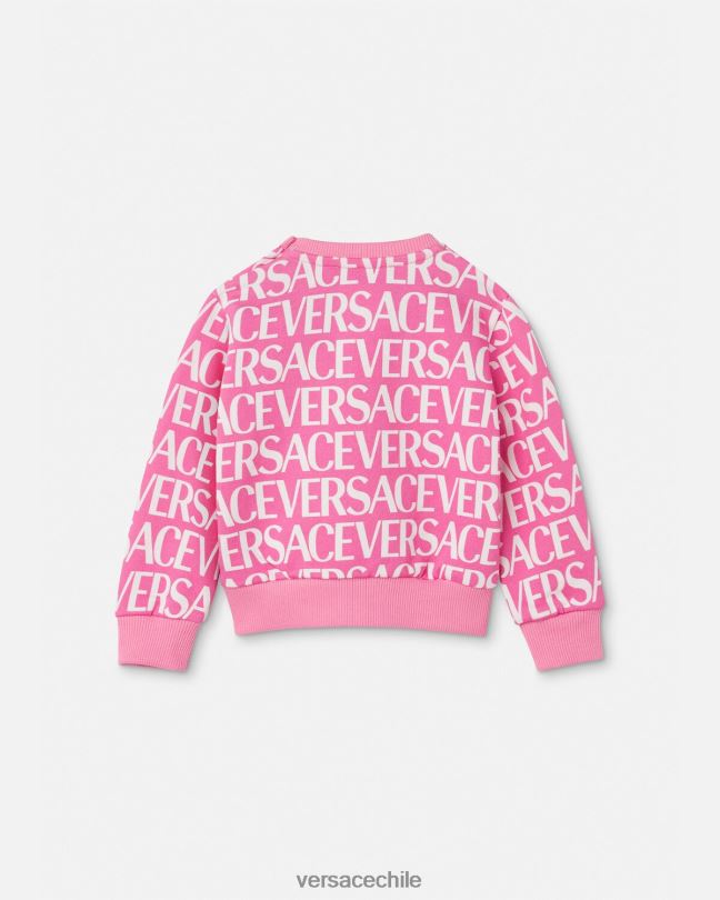 rosa y estampado sudadera integral para bebé Versace niños ropa V26001872