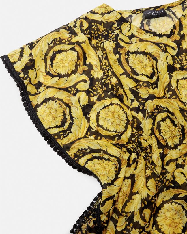 imprimir pareo de traje de baño barroco Versace niños ropa V26001986