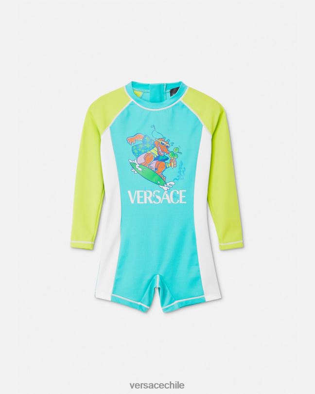 multicolor traje de neopreno para bebé con protección solar Versace niños ropa V26001926